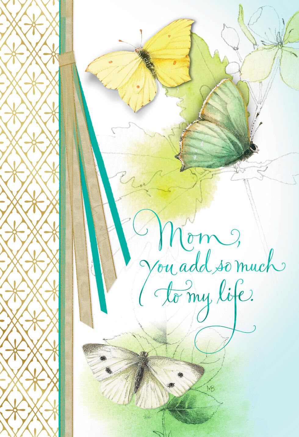 Marjolein Bastin Butterflies and Blooms Mother's Day Card