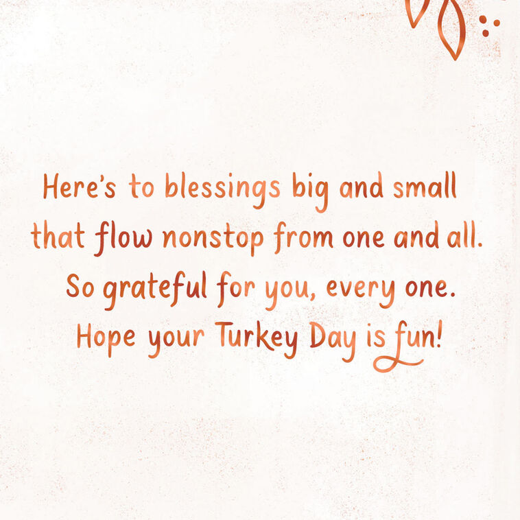 Blessings Big and Small Thanksgiving Card for Daughter and Family, , large image number 2