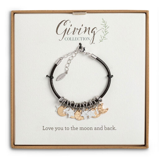 Moon and Star Giving Collection Bracelet, 