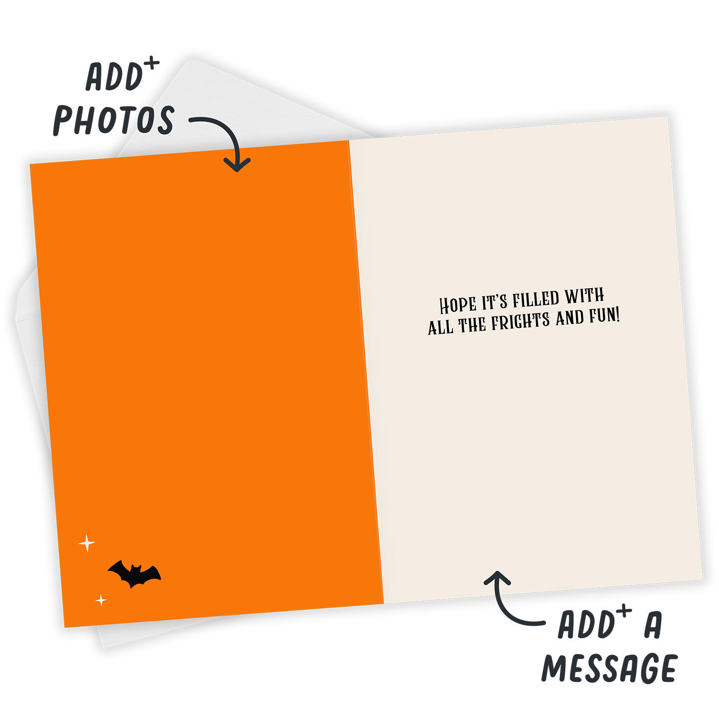 Frights and Fun Bold Stripes Custom Halloween Card for only USD 4.99 | Hallmark