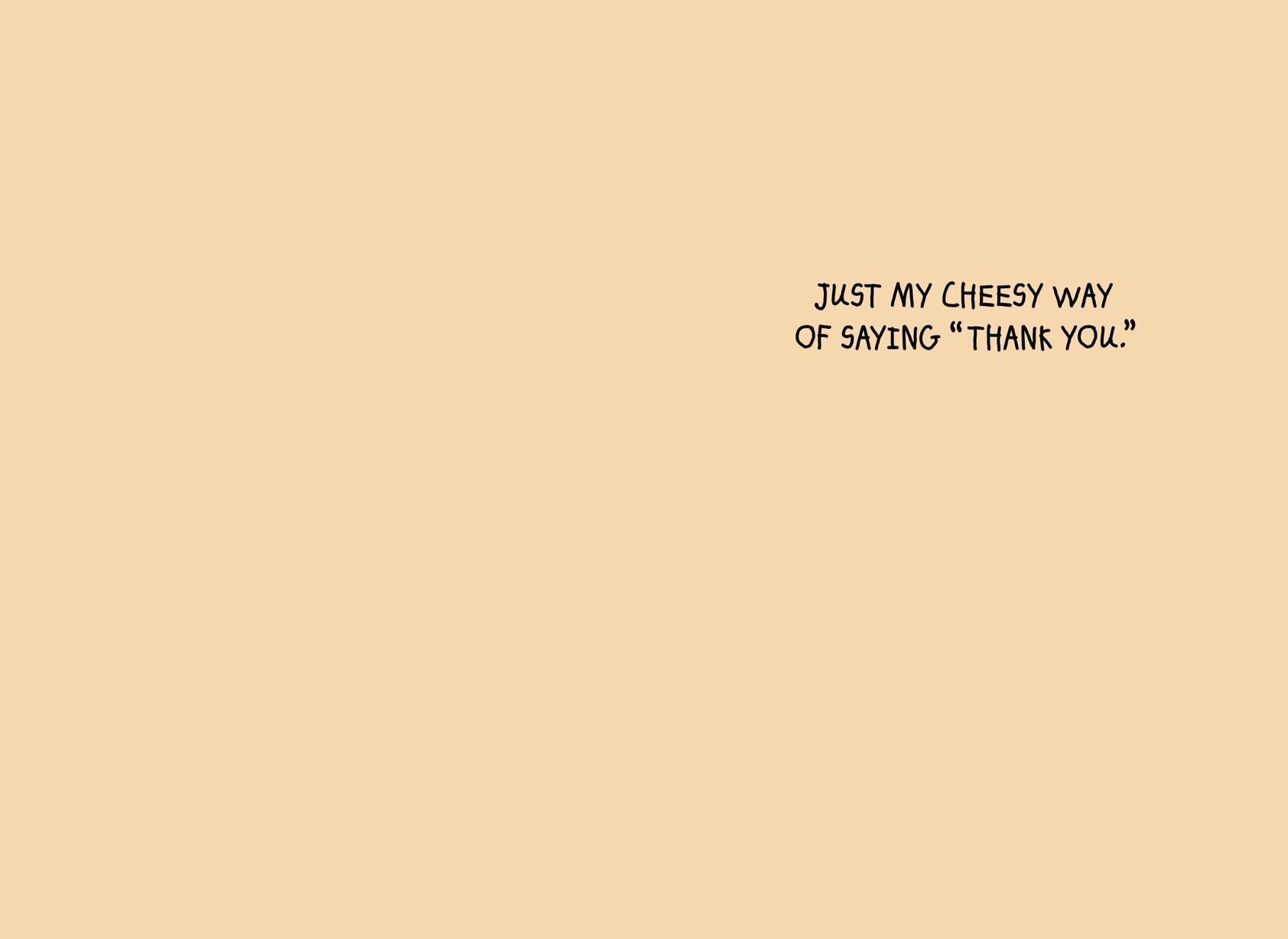 Cheesy Thank You Card