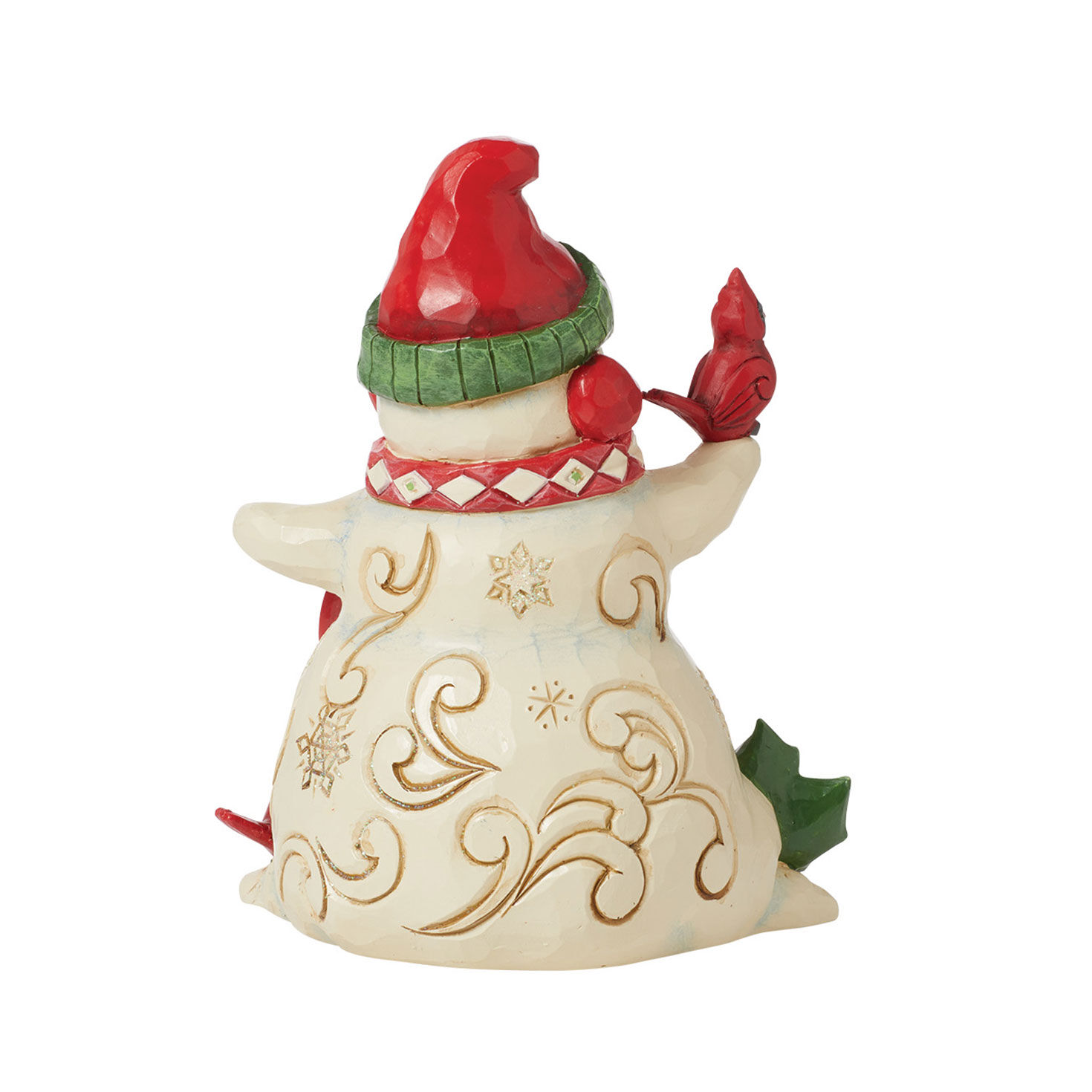 Jim Shore Snowman With Earmuffs and Cardinal Figurine, 5.5", , large image number 2