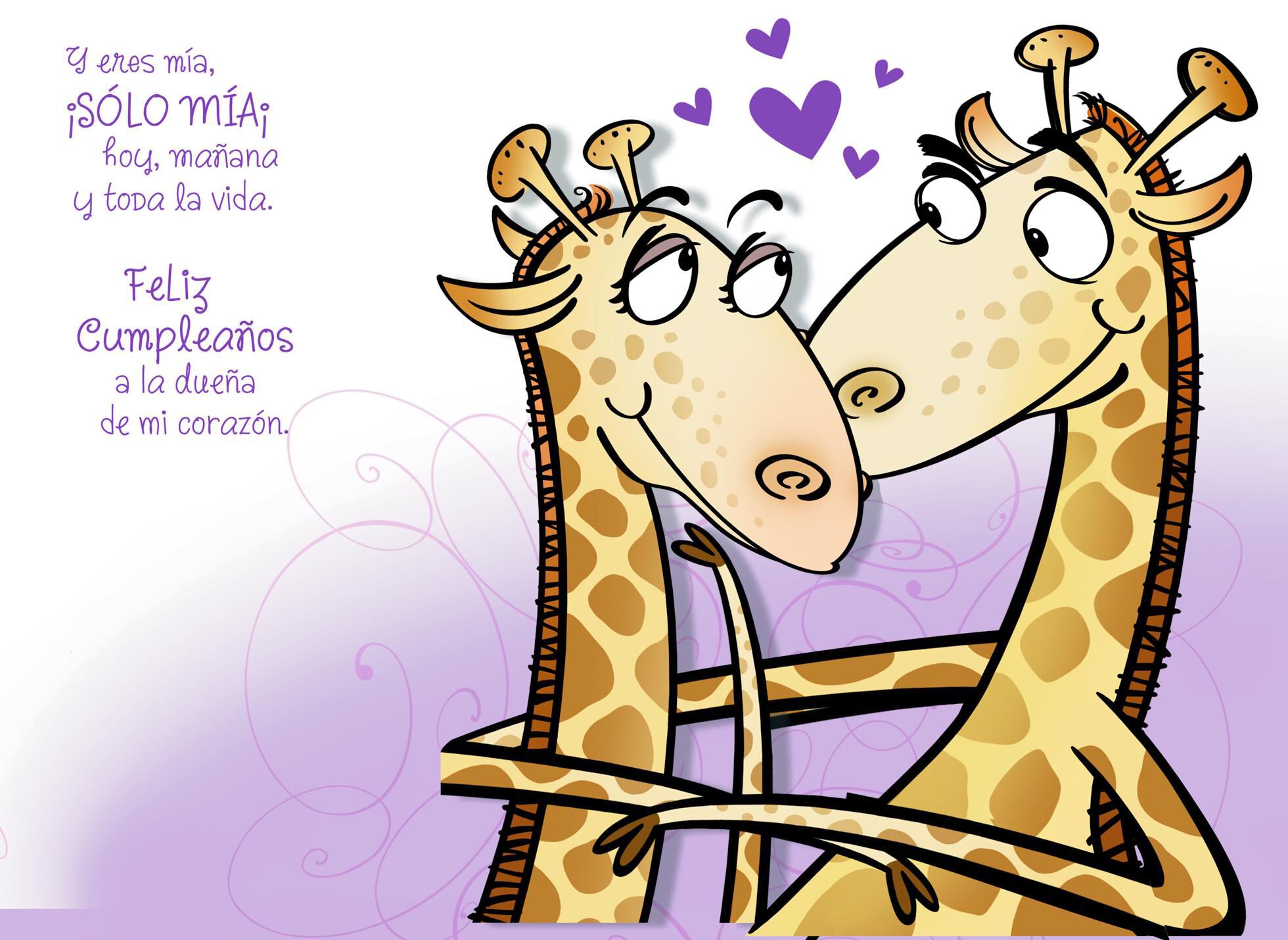 Mine and Only Mine Spanish-Language Birthday Card for Wife