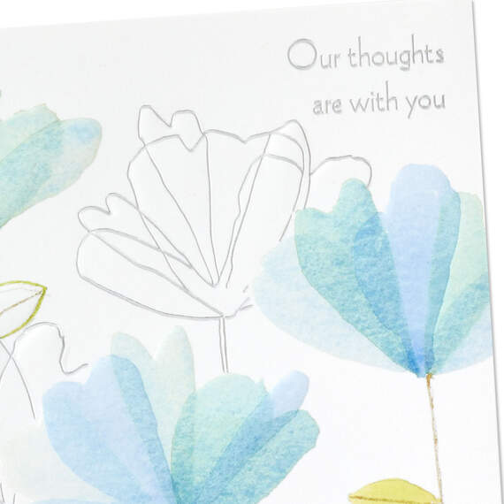 Our Thoughts Are With You Sympathy Card, , large image number 4