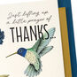 Hummingbird and Flowers Religious Thank You Card Card Front Detail image number 5