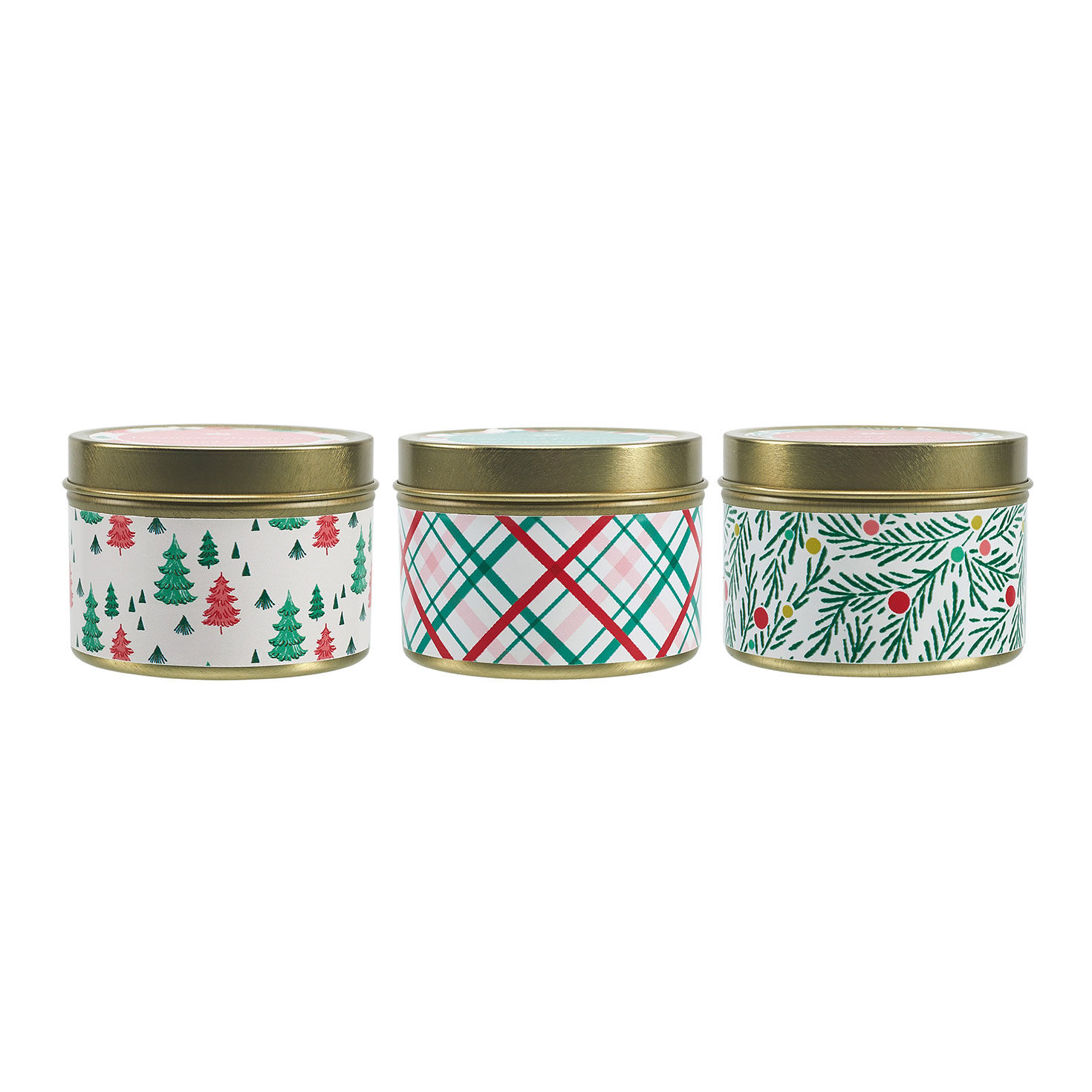 Festive Holiday Scented Candle Tins, 3-Pack for only USD 12.99 | Hallmark
