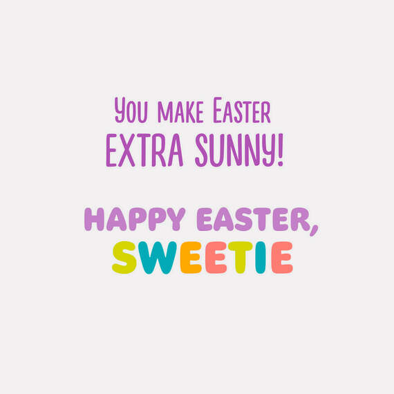 Sweeter Than a Chocolate Bunny Easter Card, , large image number 2