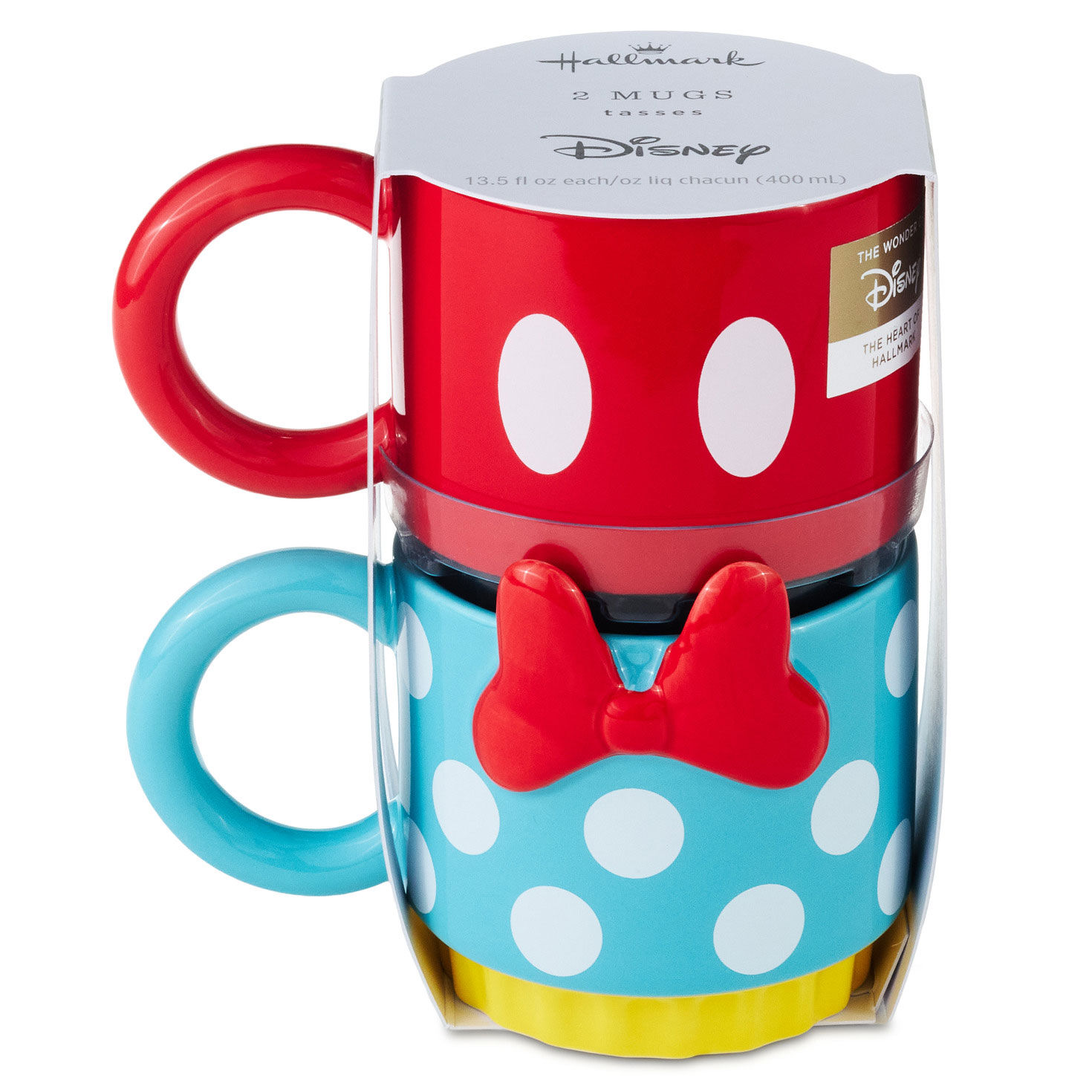 Disney Mickey and Minnie Stacking Mug Set package front image number 5