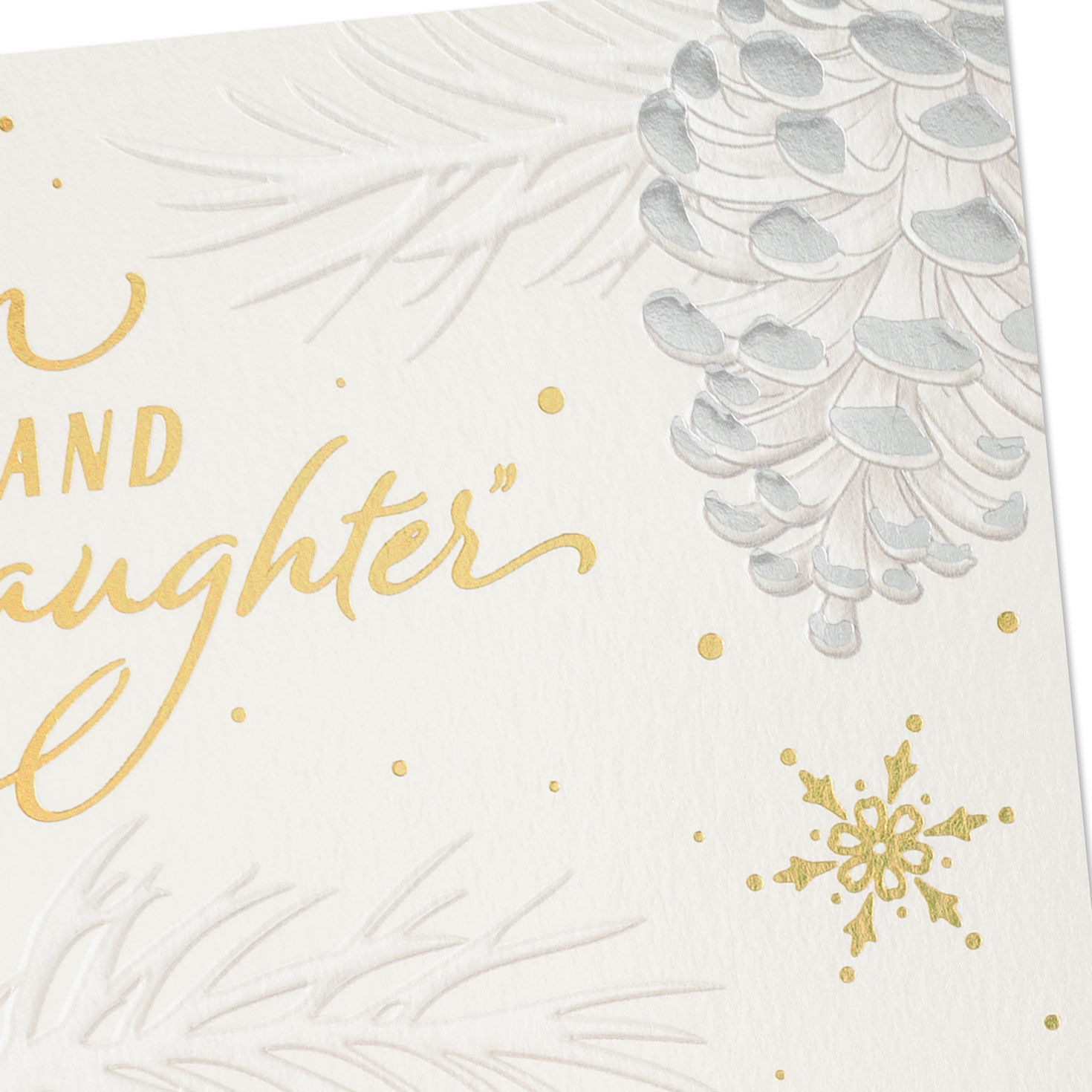 Pinecones Christmas Card for Son and Daughter-in-Law Card Front Detail image number 4
