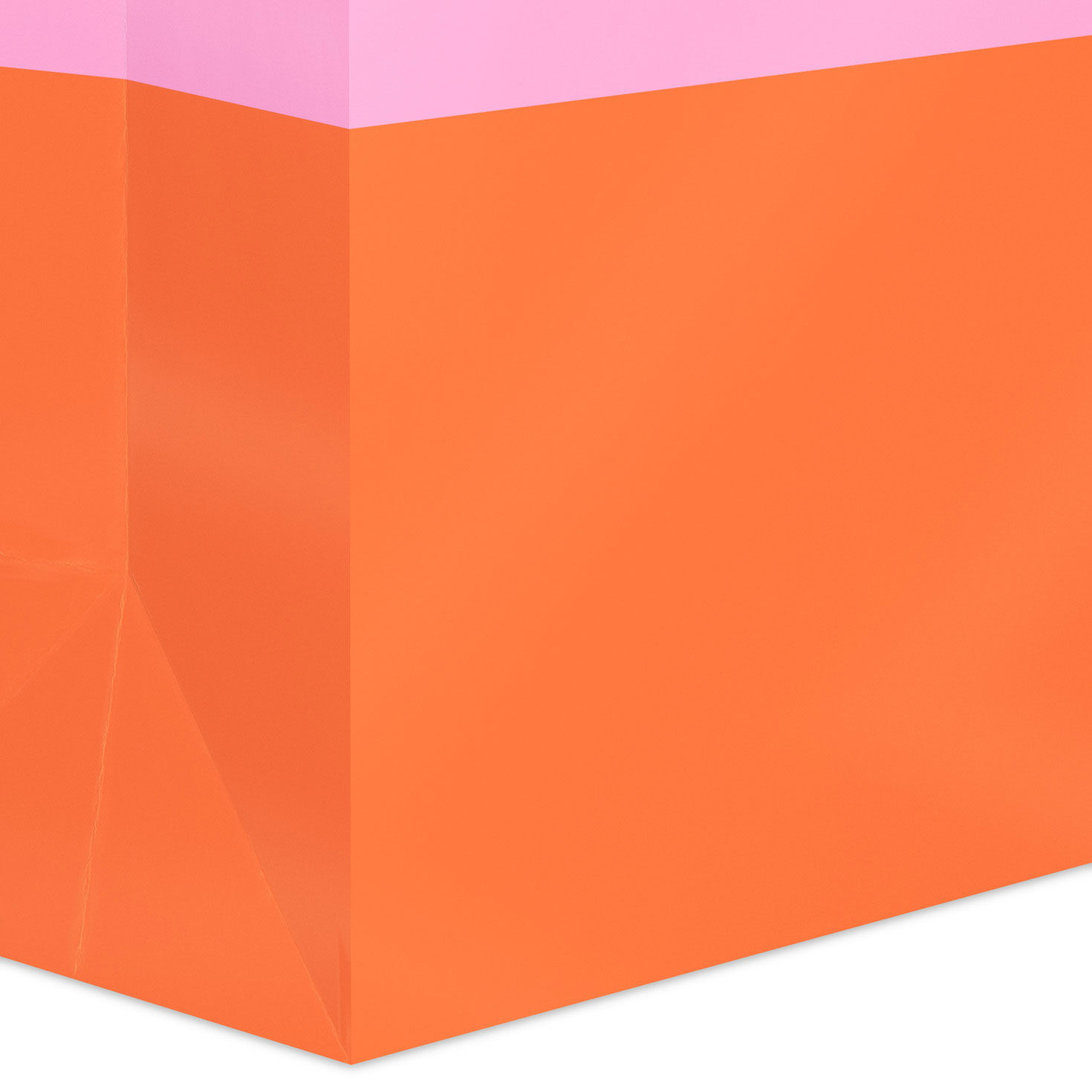 Pink and Orange Large Gift Bag Base/Side Detail image number 5