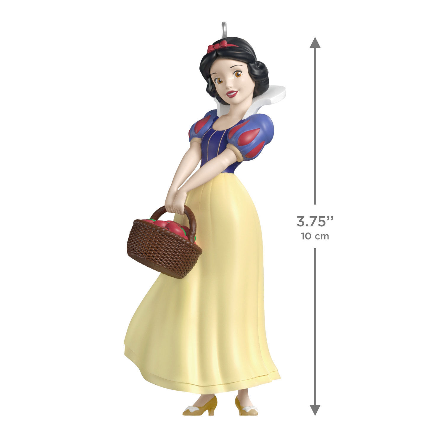 Snow White With Basket Keepsake Ornament measurement image number 3
