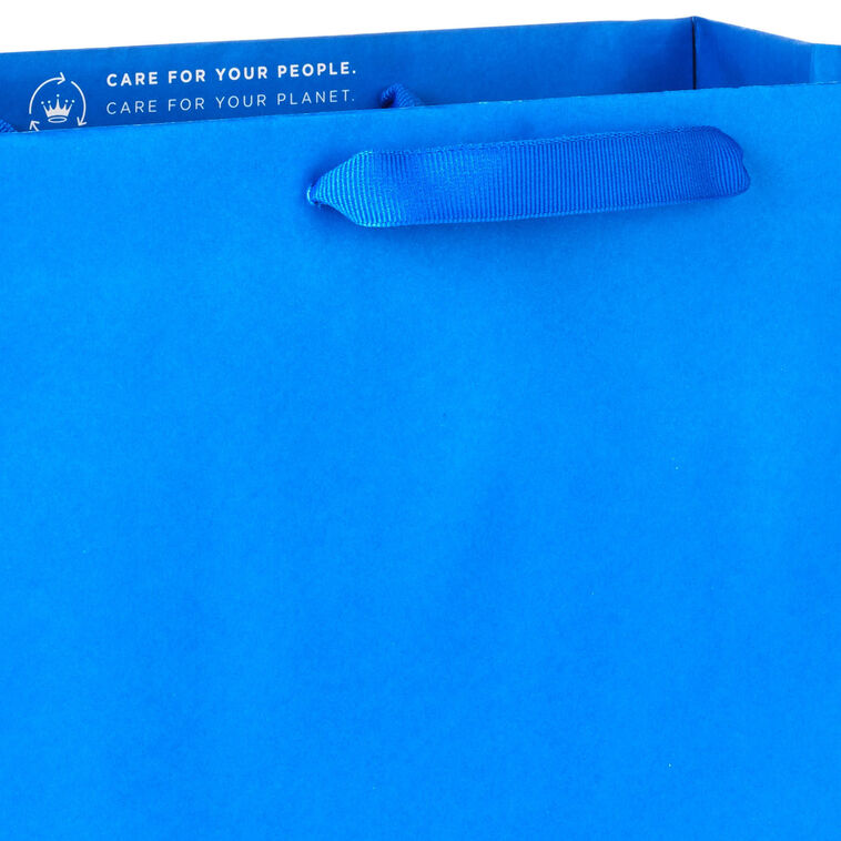 13" Assorted Solid Colors 3-Pack Large Gift Bags, , large image number 4