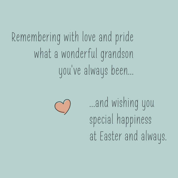The Wonderful Person You've Always Been Easter Card for Grandson, , large image number 2