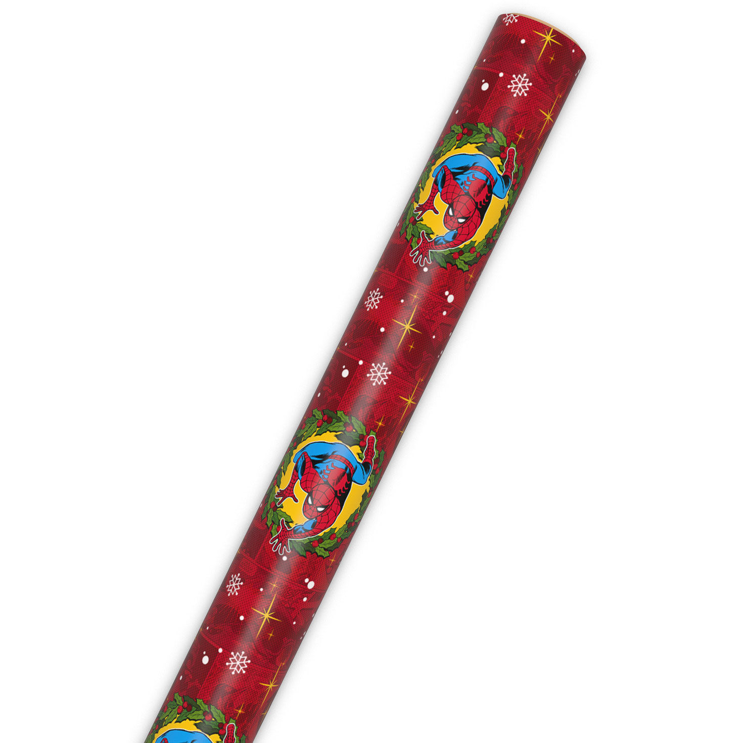 Spider-Man on Red Jumbo Christmas Gift Wrap Wrap Tube image number 6