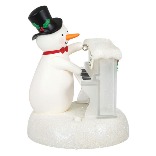 Sing-Along Showman Snowman Musical Ornament, 