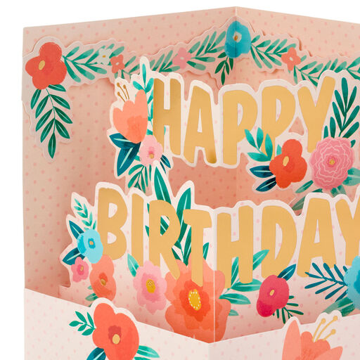 Thankful for You 3D Pop-Up Birthday Card, 