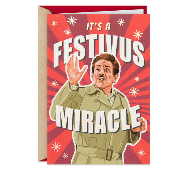 Seinfeld Festivus Miracle Funny Holiday Card