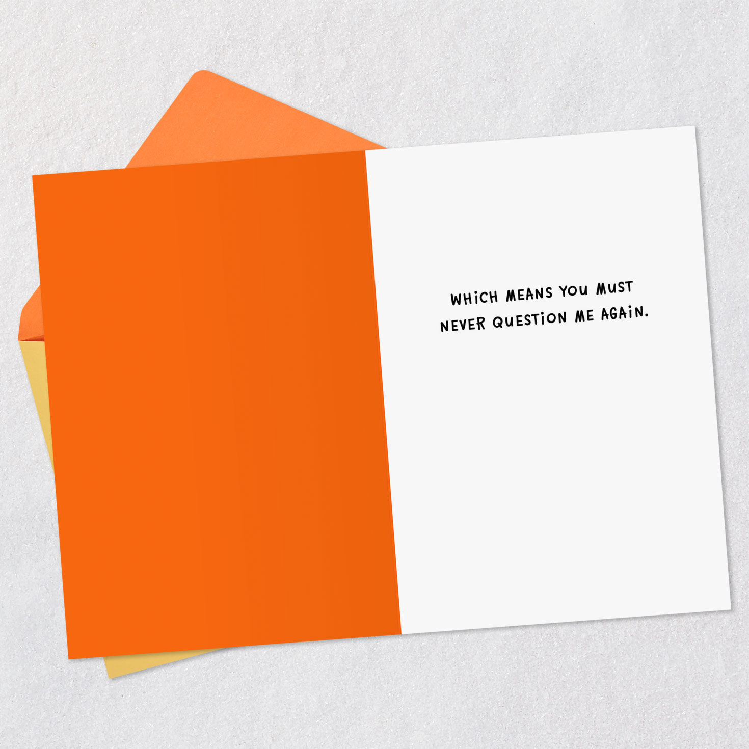Word Bubble Funny Congratulations Card Open card with envelope image number 3