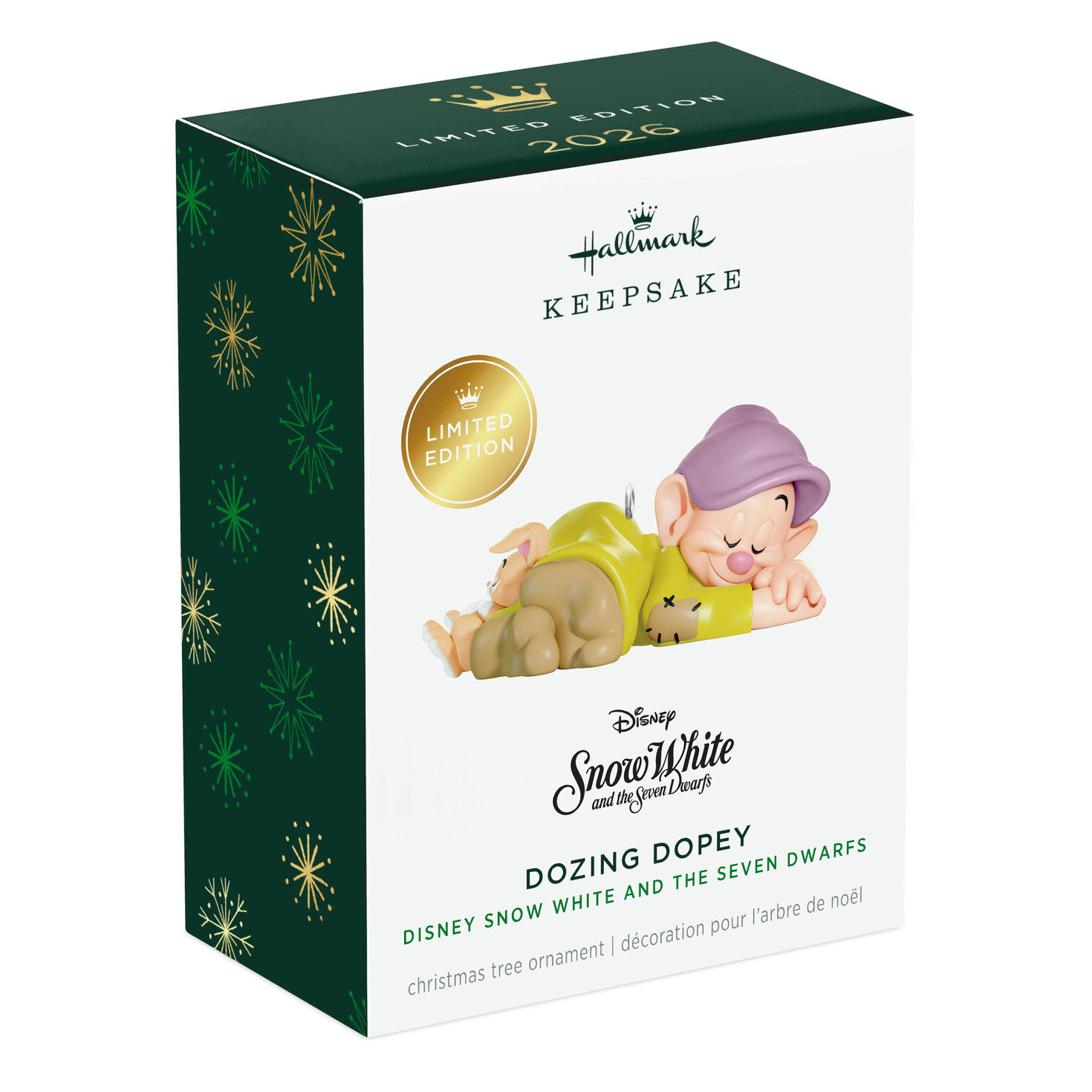 Disney Snow White Dopey Sleeping Keepsake Ornament package front image number 7