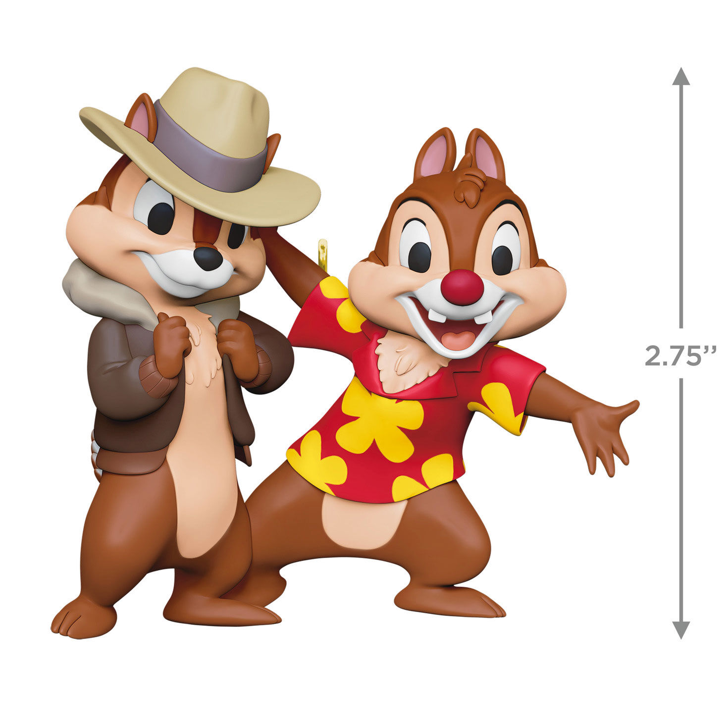 Chip n Dale Rescue Rangers Keepsake Ornament measurement image number 3