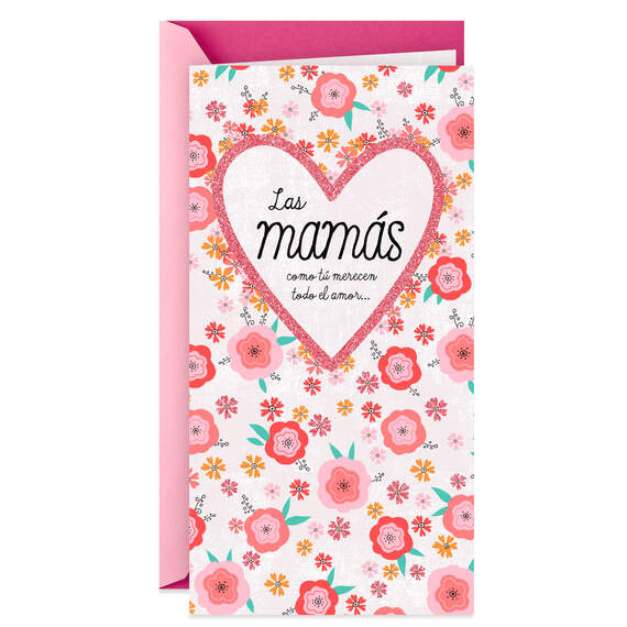 All the Goodness Money Holder Spanish-Language Mother's Day Card, , large image number 1