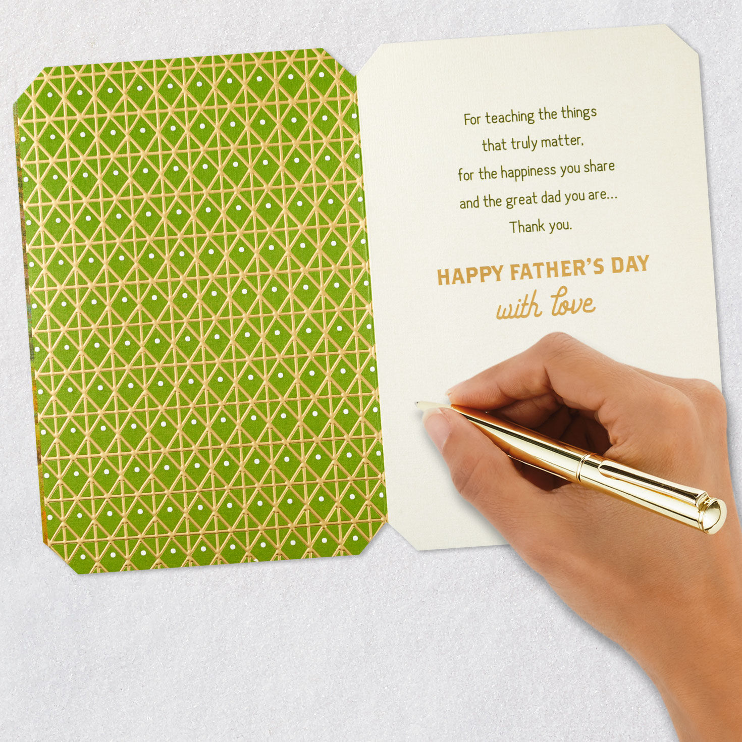 Forest Stream Painting Dad Father's Day Card Signing card image number 6