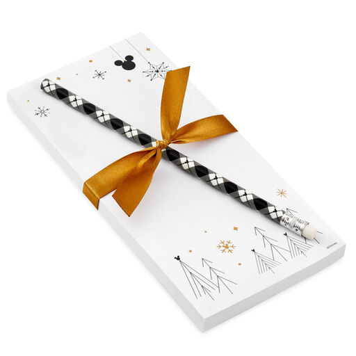 Disney Mickey Mouse Christmas List Pad With Pencil, 