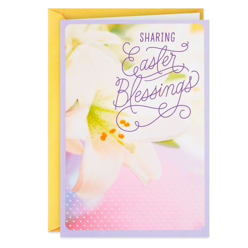 Blessings and God's Love Religious Easter Card for Family, 
