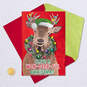 Caroling Reindeer Bobblehead Funny Musical Pop-Up Christmas Card, , large image number 5