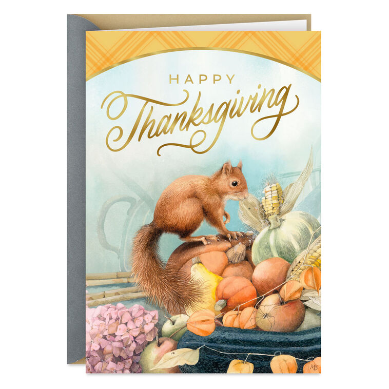 Marjolein Bastin Feelings of Gratefulness Thanksgiving Card