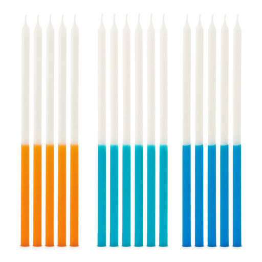 Two-Tone Tall Wishing Candles, Set of 16, 