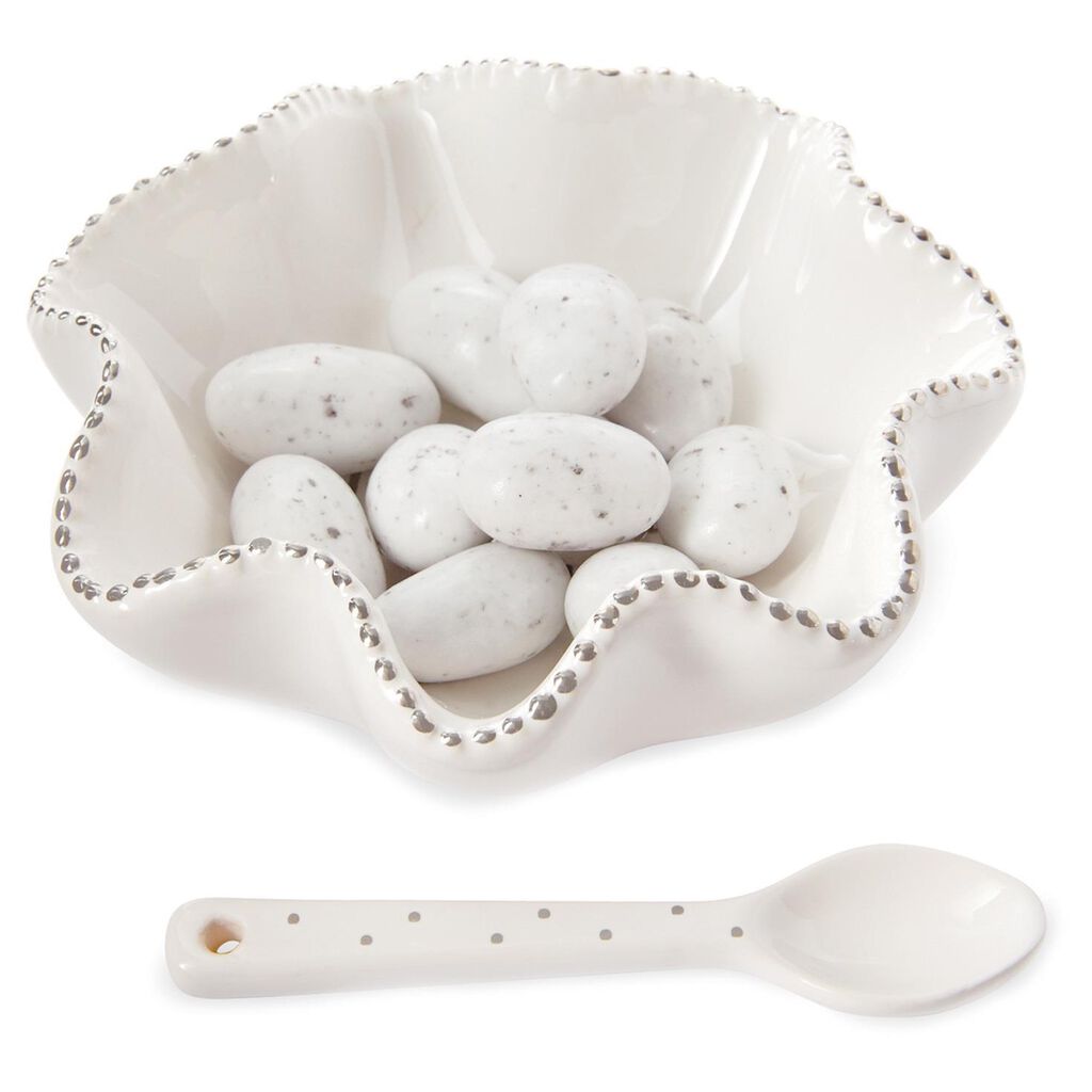 Mud Pie Happy Candy Dish and Spoon, Set of 2 Seasonal Decor Hallmark