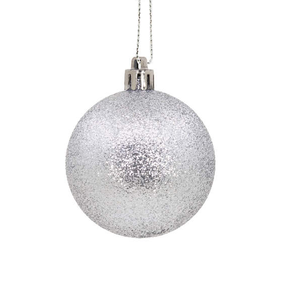 24-Piece Silver Shatterproof Hallmark Ornaments Set, , large image number 7