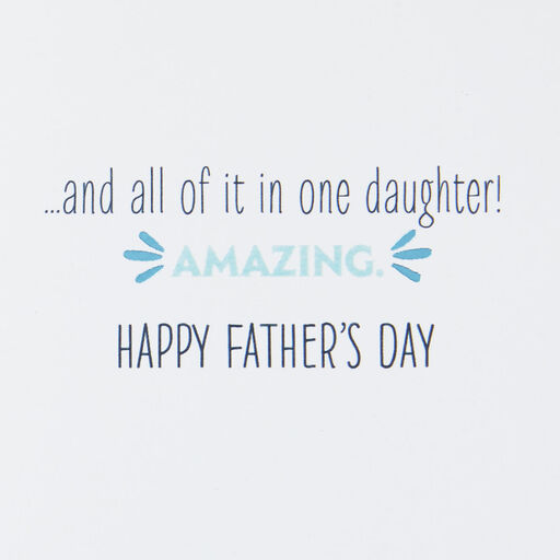 Simply Amazing Funny Father's Day Card for Dad From Daughter, 