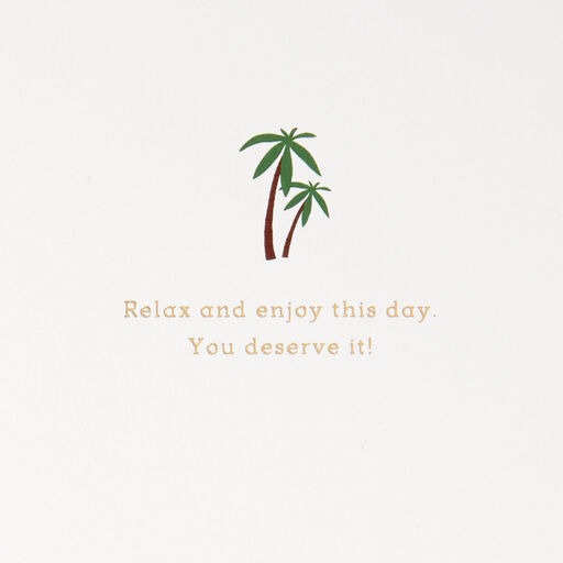 Hawaiian Shirt and Sandals Birthday Card, 