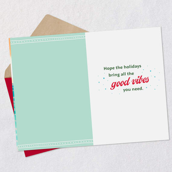 Good Vibes Santa on the Beach Christmas Card, , large image number 3