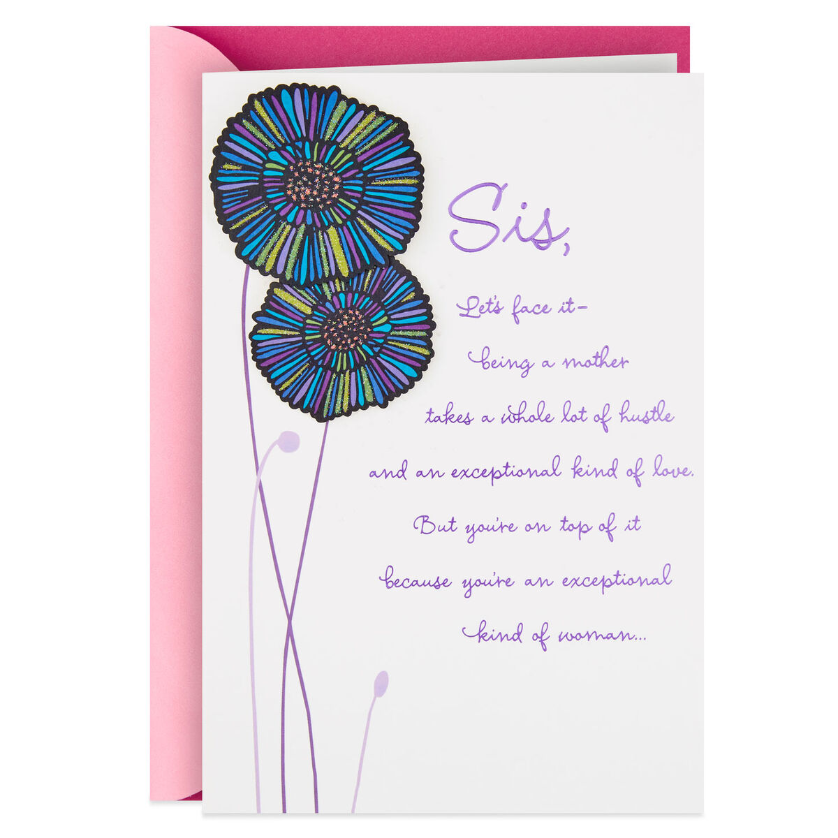 You Are Exceptional Mother's Day Card for Sister Greeting Cards