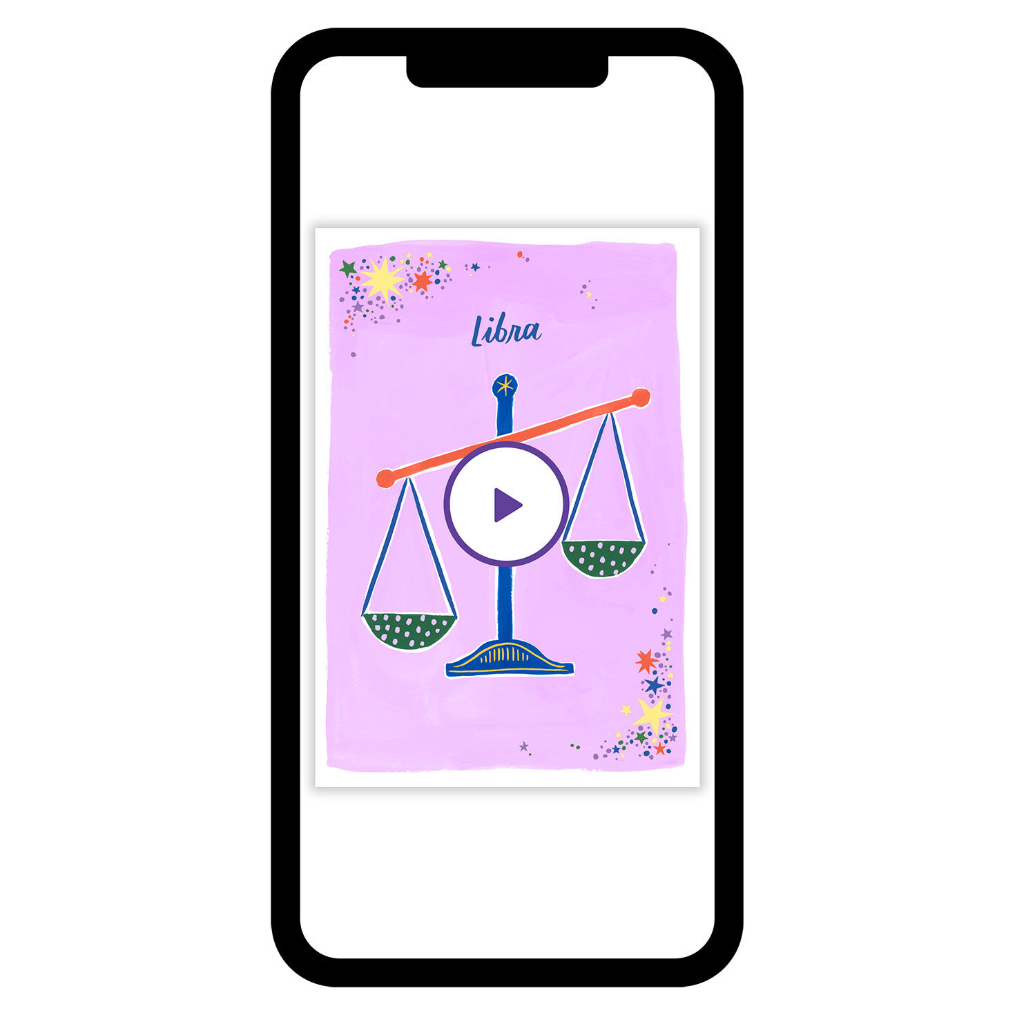 Bold and Bright Libra Zodiac eCard