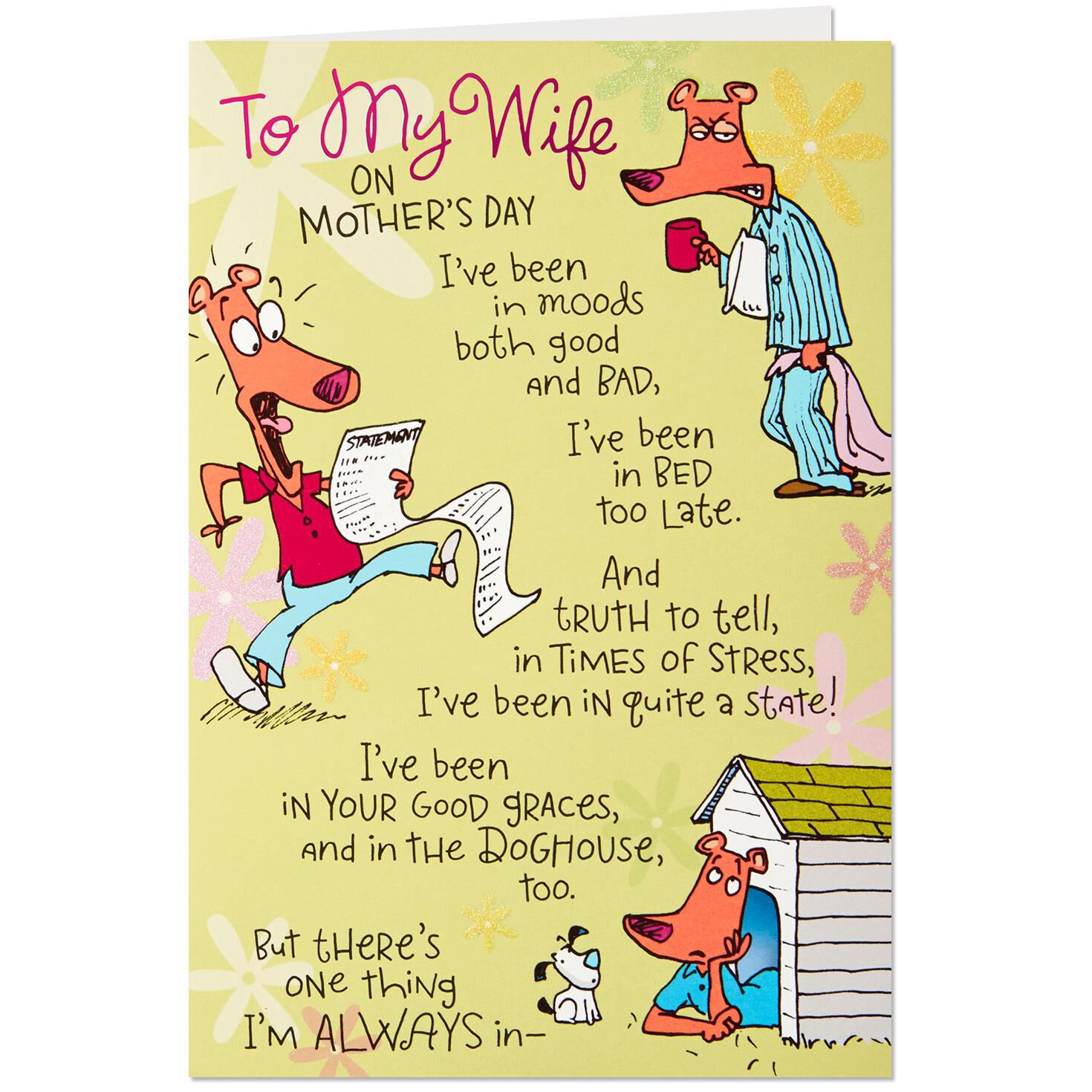 cute critter pop up mothers day card from husband greeting cards mothers day cards from husband