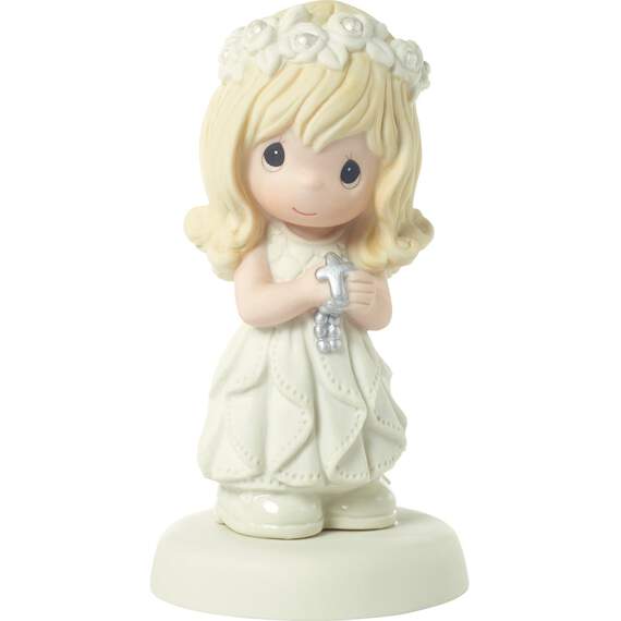 Precious Moments May His Light Shine Blonde Girl Figurine, 5.25" H