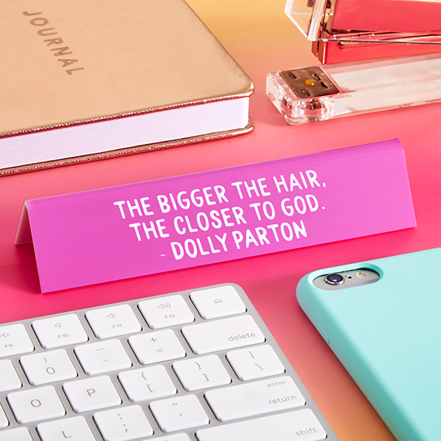 The Found Dolly Parton Bigger the Hair Desk Sign, , large image number 2