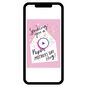 Paper Hug Personalized Mother's Day Card phone with card front image number 1
