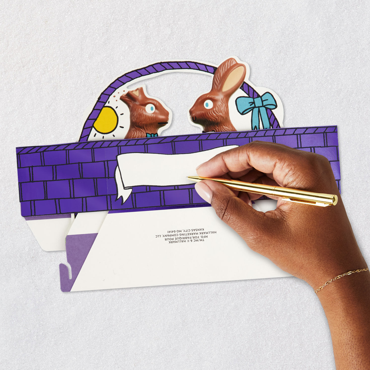 Chocolate Bunnies Funny 3D Pop-Up Easter Card, , large image number 6