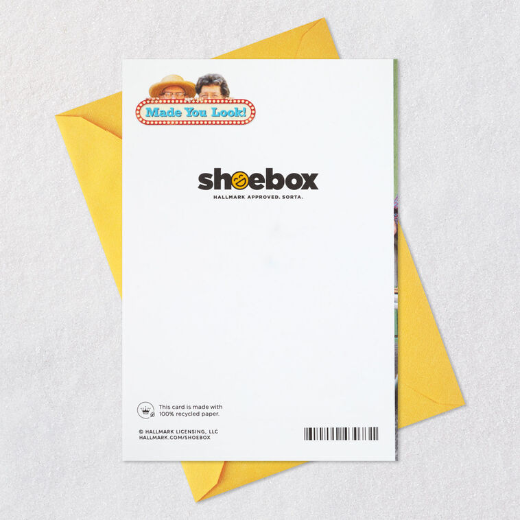 Older Couple with Beers Funny Anniversary Card Card Back with Envelope image number 7