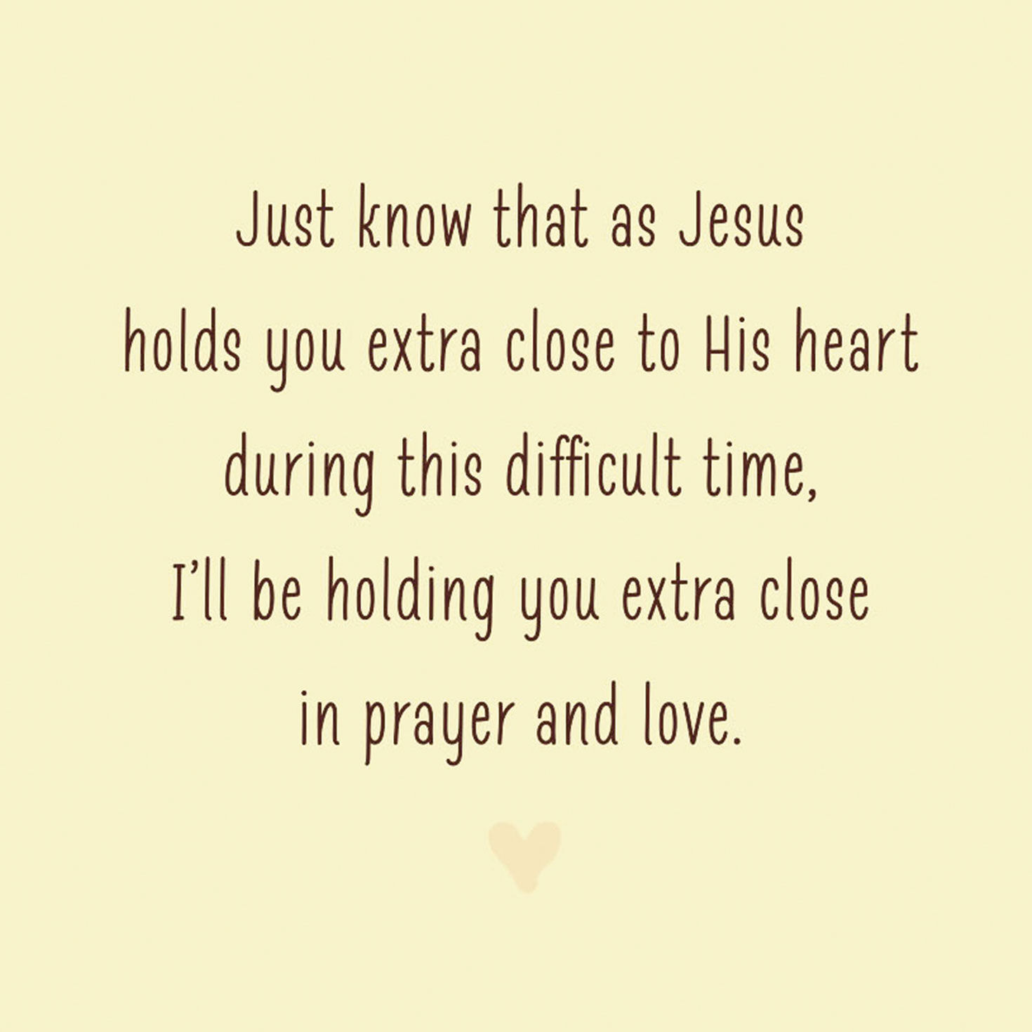 Caring Thoughts and Loving Prayers Religious Sympathy Card, , large image number 2