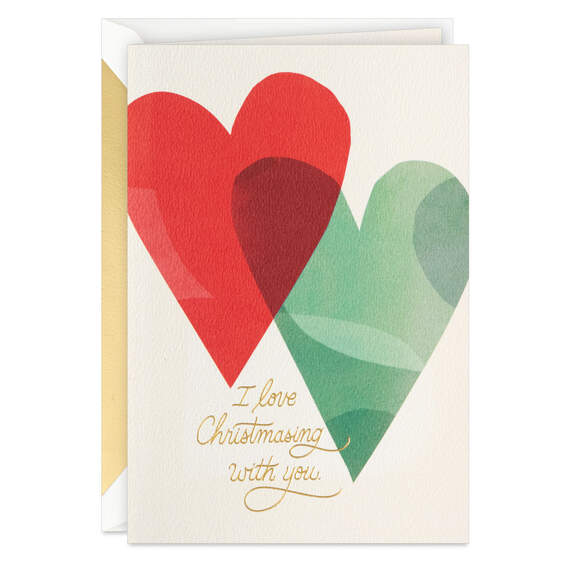 I Love Christmasing With You Romantic Christmas Card, , large image number 1