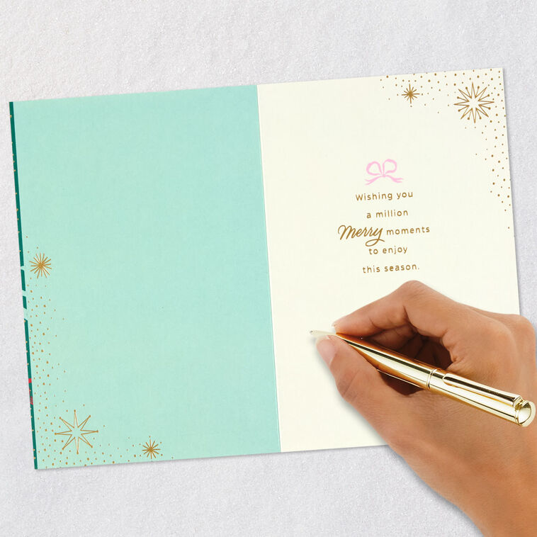 Ribbons and Bows Christmas Card Signing card image number 7