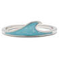 Pura Vida Silver Turquoise Wave Stacking Ring, , large image number 1