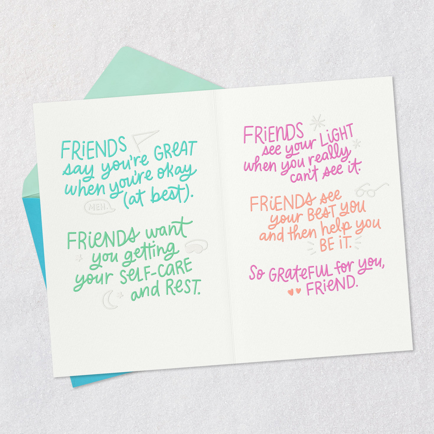 Pastel Hand Lettering Friendship Card  image number 5