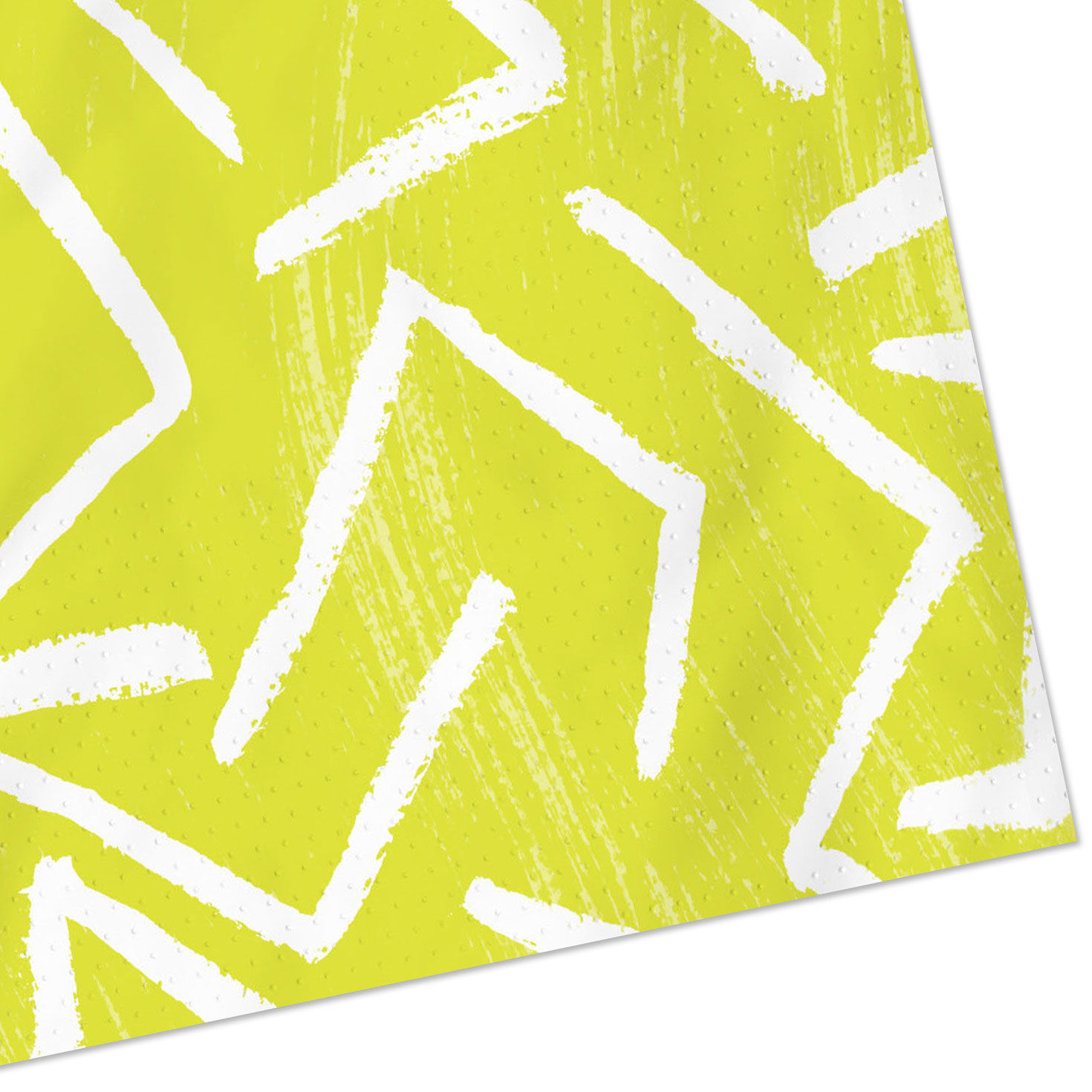 Zig-Zag Stripe on Yellow Dinner Napkins, Pack of 20, , large image number 6